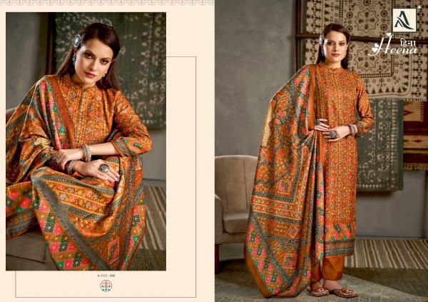 Alok Heena Pure Wool Pashmina Dress Material Collection 